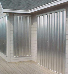 Storm Panels Hurricane Shutters - Aluminum, Clear 